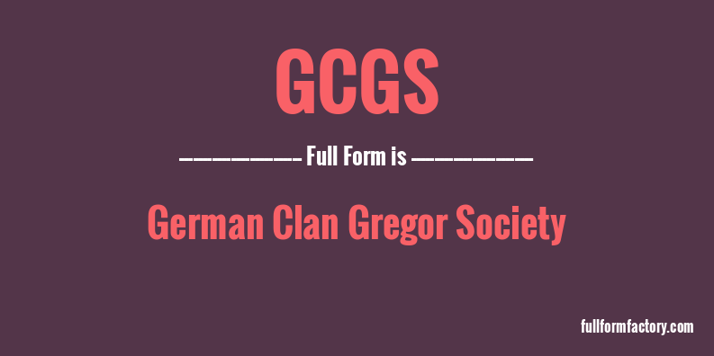 gcgs-full-form