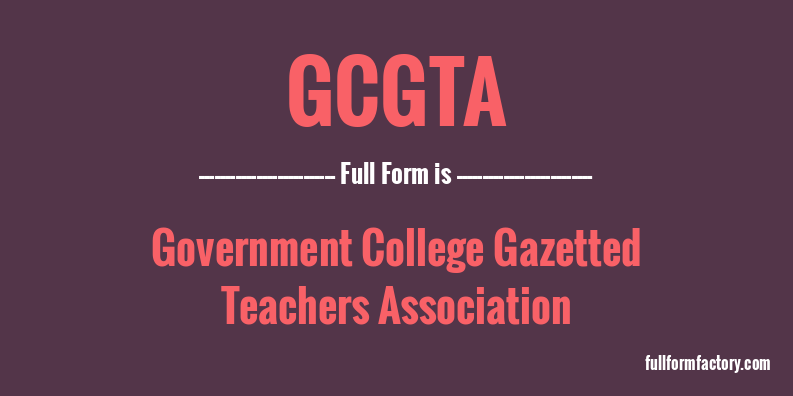 gcgta-full-form