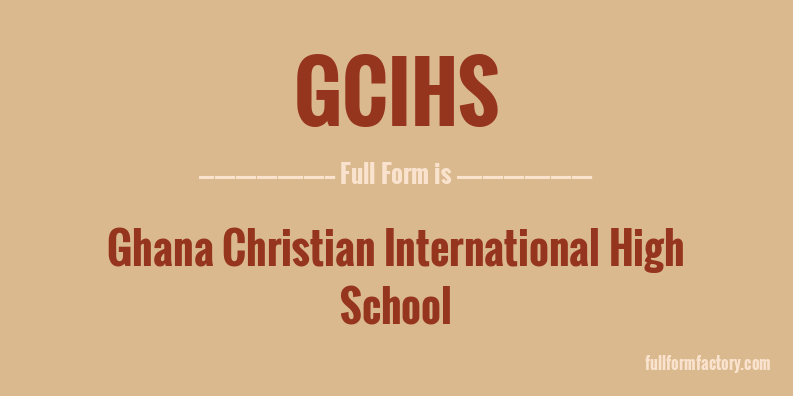 gcihs-full-form