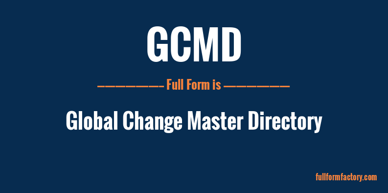 gcmd-full-form