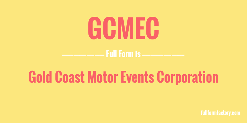 gcmec-full-form