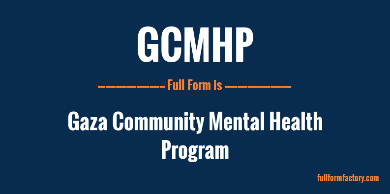 gcmhp-full-form