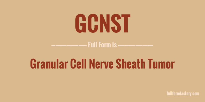 gcnst-full-form