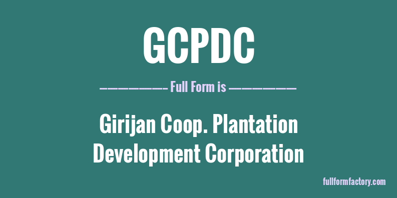 gcpdc-full-form