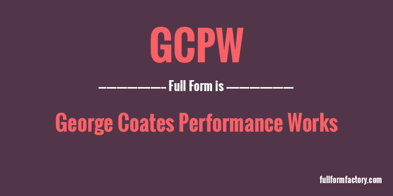 gcpw-full-form