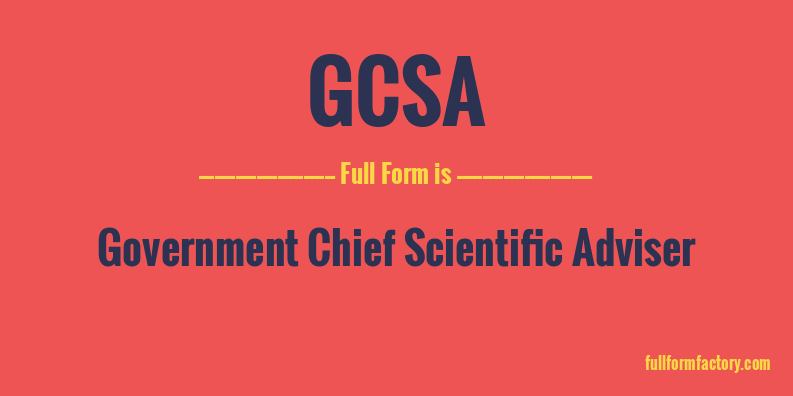 gcsa-full-form