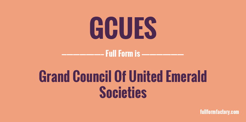 gcues-full-form