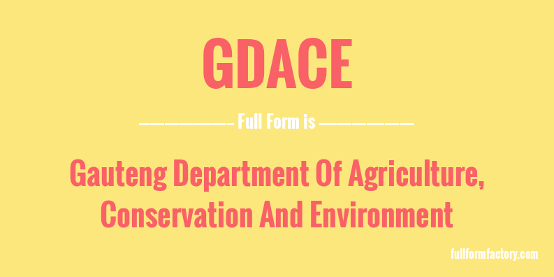 gdace-full-form
