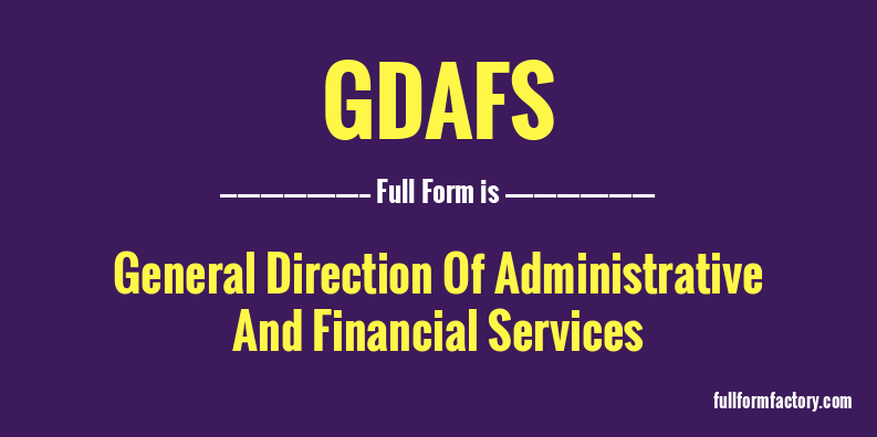 gdafs-full-form