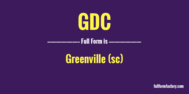 gdc-full-form