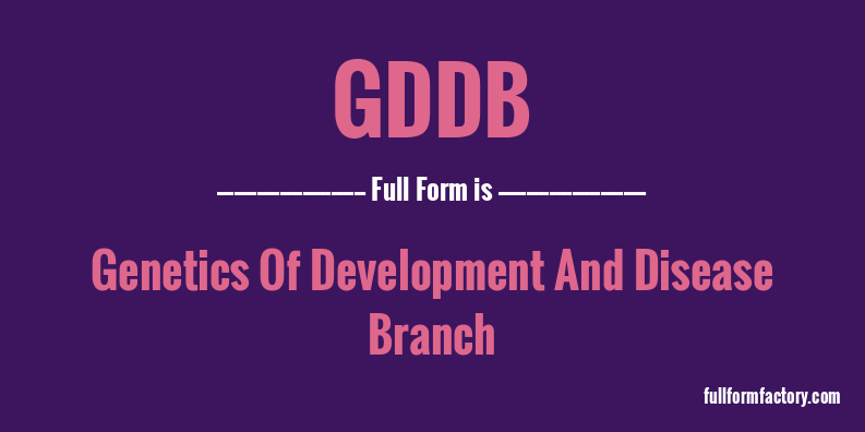 gddb-full-form