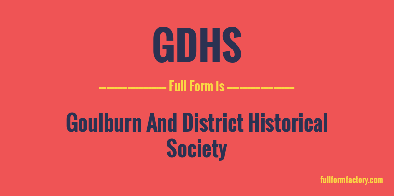 gdhs-full-form