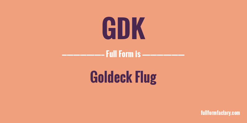gdk-full-form