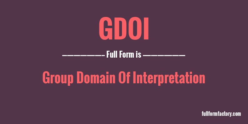 gdoi-full-form