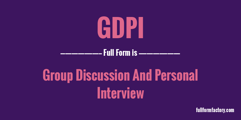gdpi-full-form