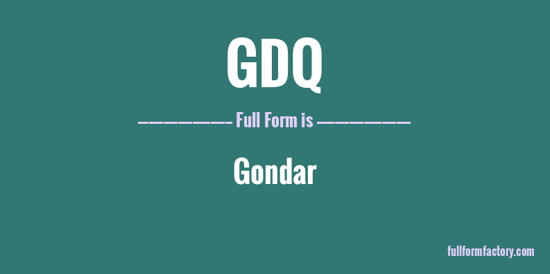 gdq-full-form