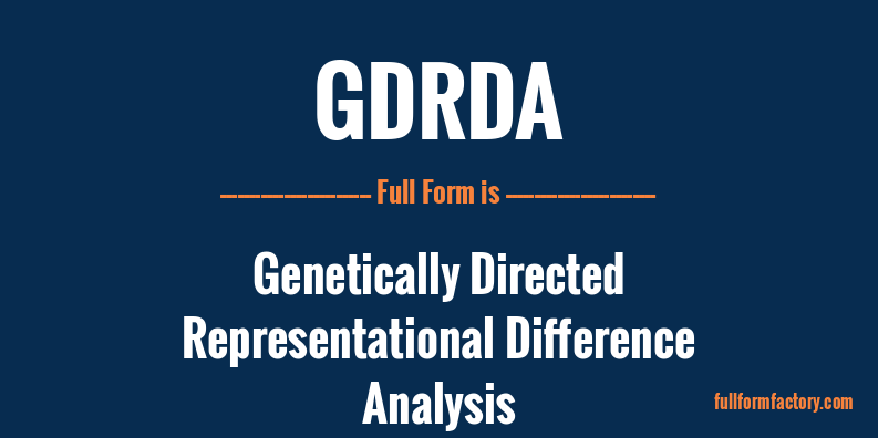 gdrda-full-form