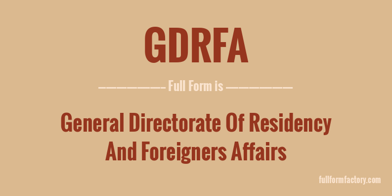 gdrfa-full-form