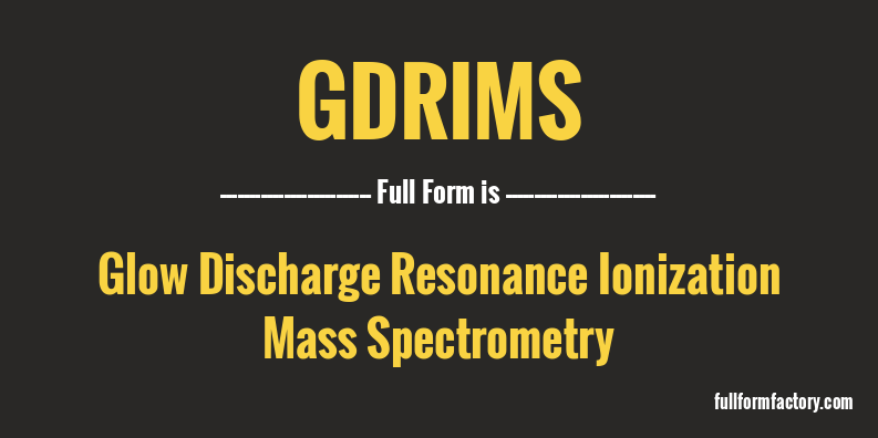 gdrims-full-form