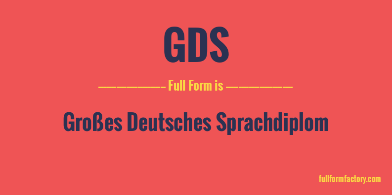gds-full-form
