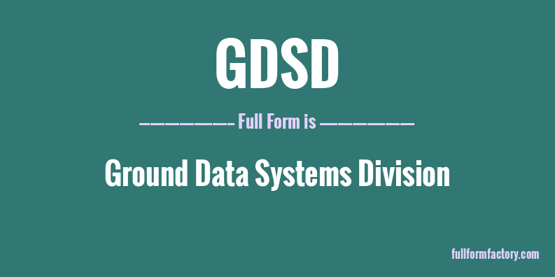 gdsd-full-form