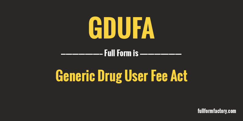 gdufa-full-form