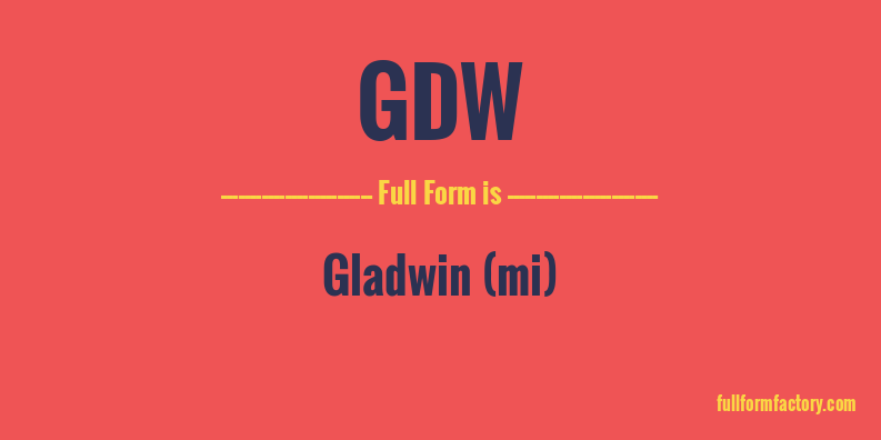 gdw-full-form