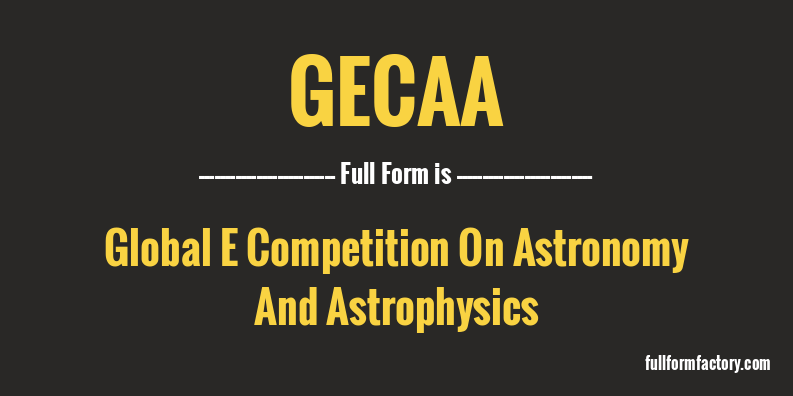 gecaa-full-form