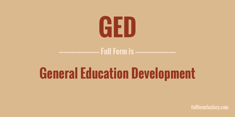 ged-full-form