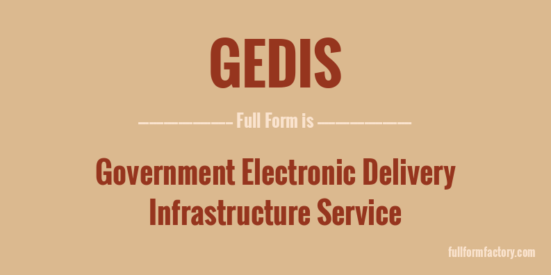 gedis-full-form