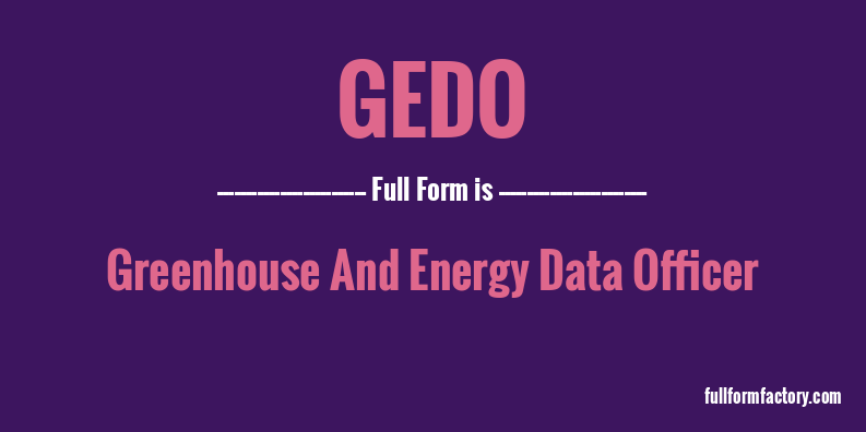 gedo-full-form