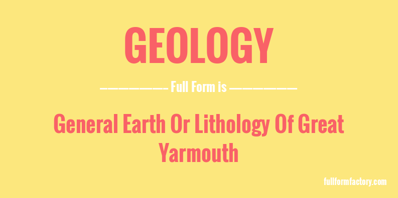 geology-full-form
