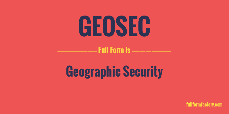 geosec-full-form