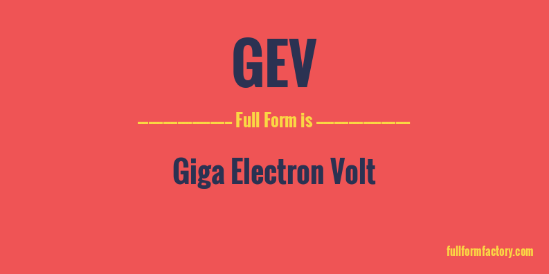 gev-full-form