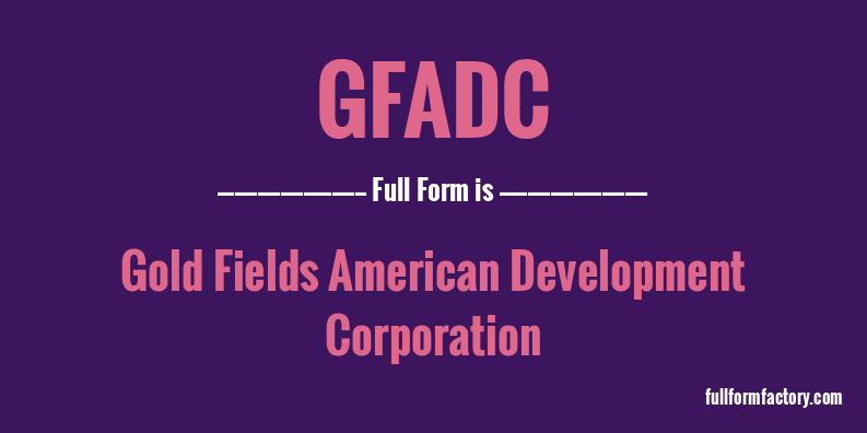 gfadc-full-form