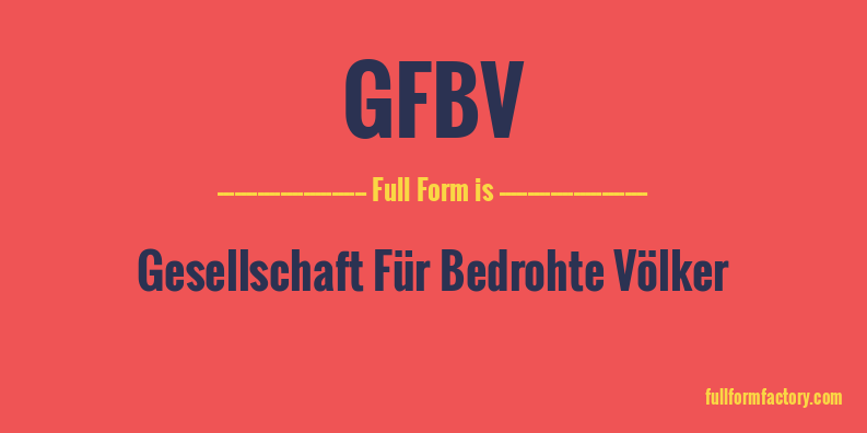 gfbv-full-form