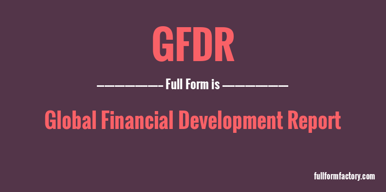 gfdr-full-form