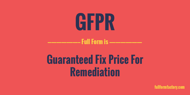 gfpr-full-form