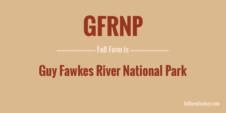 gfrnp-full-form