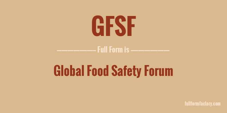 gfsf-full-form