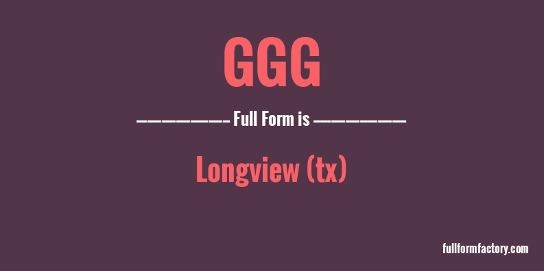 ggg-full-form