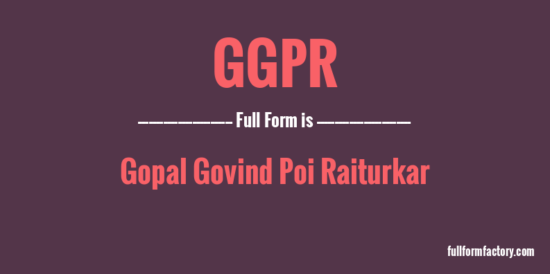 ggpr-full-form