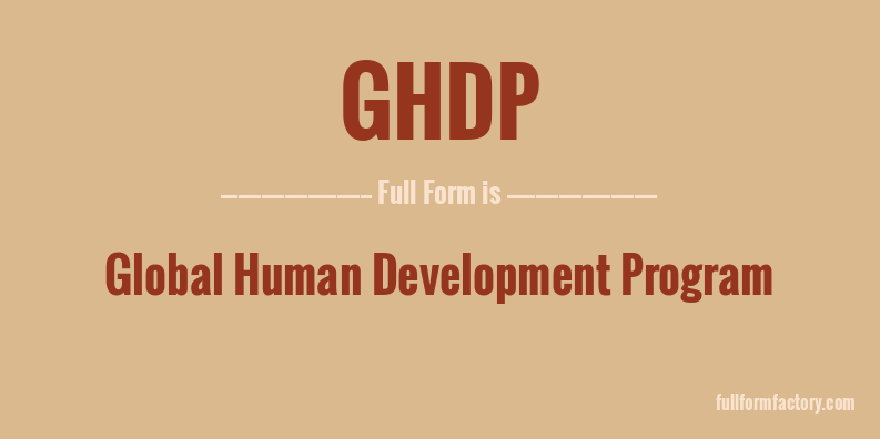 ghdp-full-form
