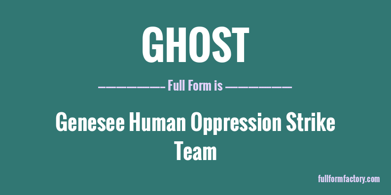ghost-full-form
