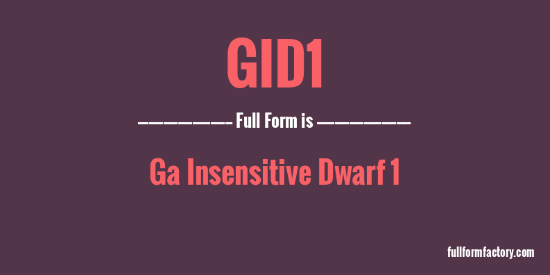 gid1-full-form