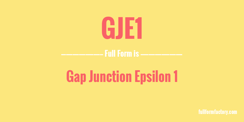 gje1-full-form