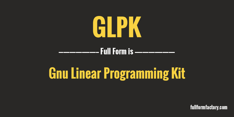 glpk-full-form