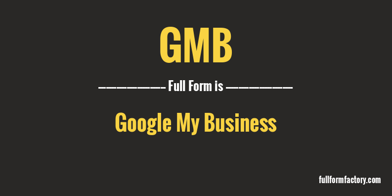 gmb-full-form