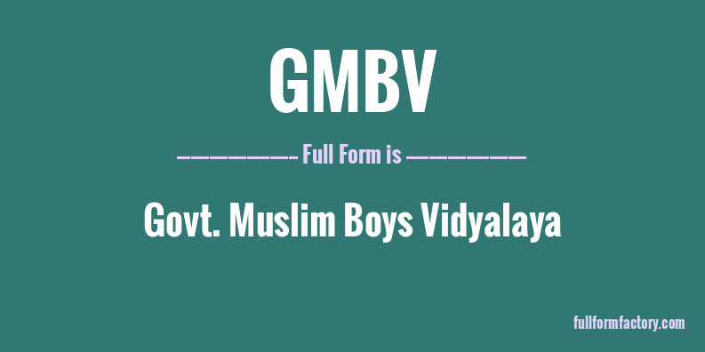 gmbv-full-form