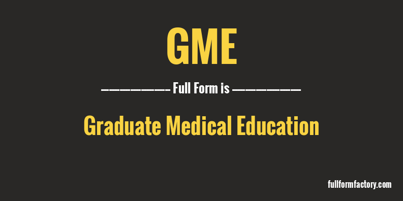 gme-full-form
